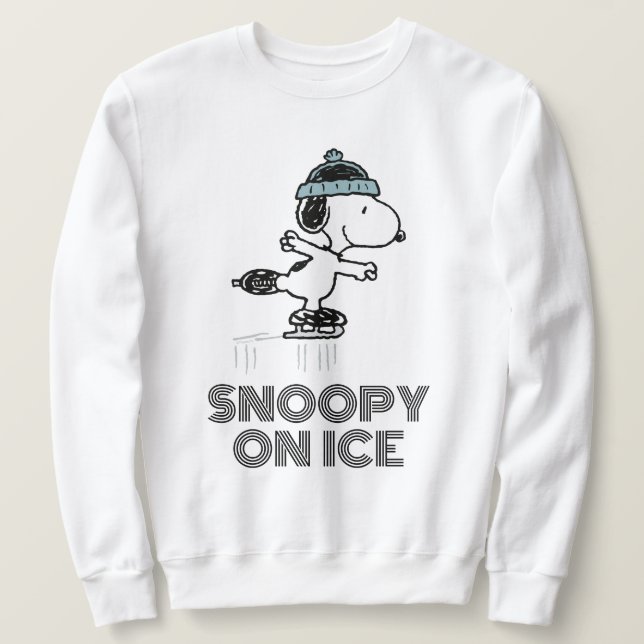 Sweatshirt cacahuètes | Snoopy Sur La Glace (Design devant)