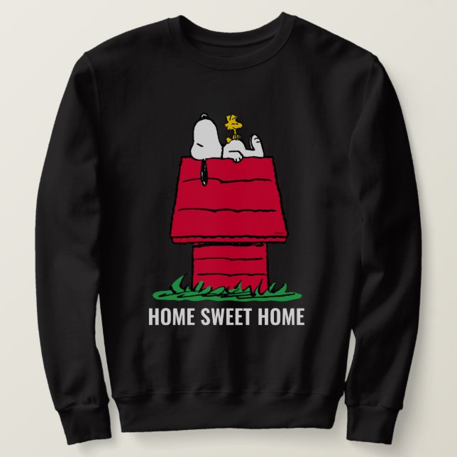 Sweatshirt cacahuètes | Snoopy & Woodstock Doghouse (Design devant)