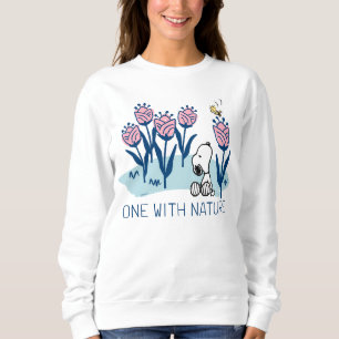 Sweatshirt cacahuètes   Snoopy & Woodstock Flower Garden