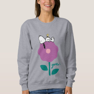 Sweatshirt cacahuètes   Snoopy & Woodstock Flower Whististle