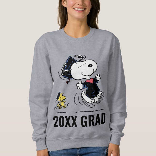 Sweatshirt cacahuètes | Snoopy & Woodstock Graduation (Devant)