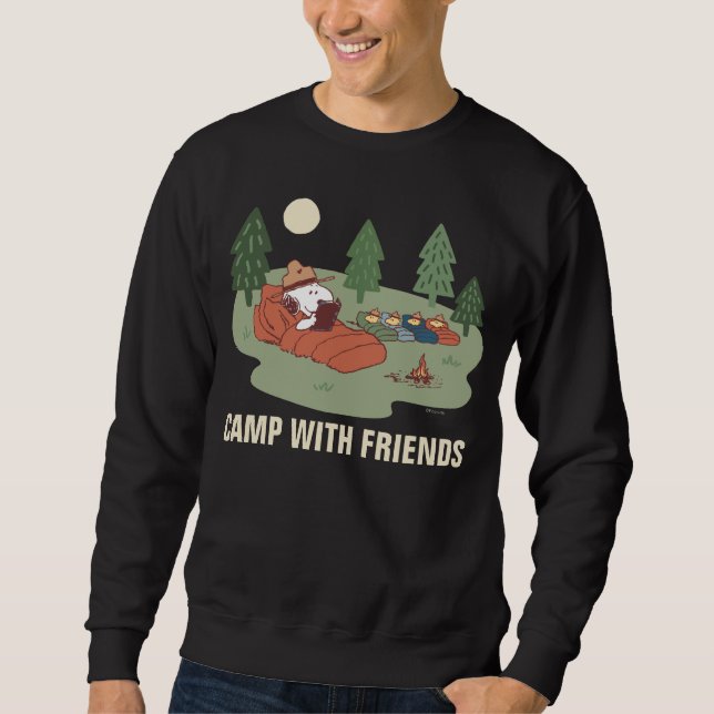 Sweatshirt cacahuètes | Snoopy & Woodstock Happy Campers (Devant)