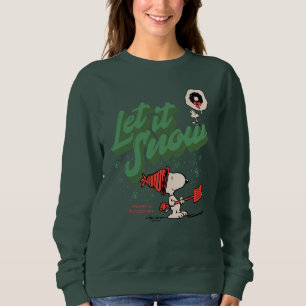 Sweatshirt cacahuètes   Snoopy & Woodstock Laisser neiger