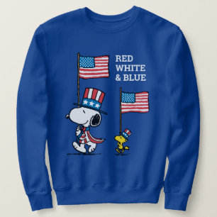 Sweatshirt cacahuètes   Snoopy & Woodstock Oncle Sams