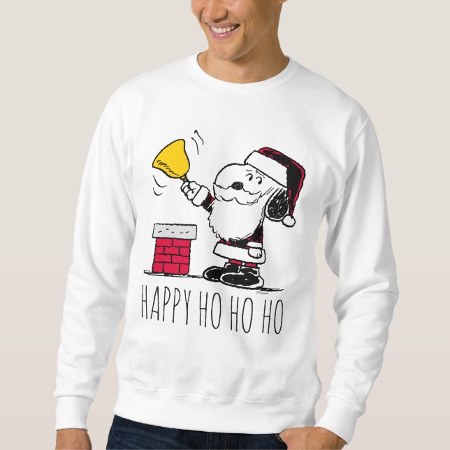 Sweatshirt cacahuètes | Snoopy & Woodstock Père Noël Bell Rin (Devant)