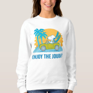 Sweatshirt cacahuètes   Snoopy & Woodstock Profitez du voyage