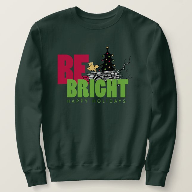 Sweatshirt cacahuètes | Woodstock Noël Soyez brillant (Design devant)