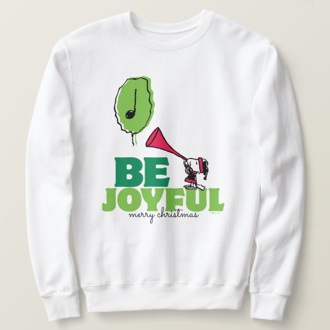 Sweatshirt cacahuètes | Woodstock Soyez Joyeux (Design devant)