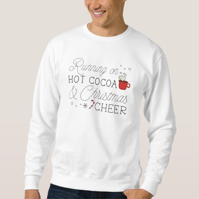 Sweatshirt Cacao Chaud Et Soirée De Noël (Devant)