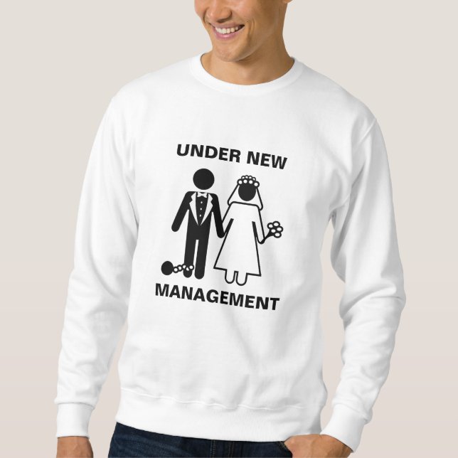 Sweatshirt Cadeau de fiançailles pour lui | Futur marié humou (Devant)