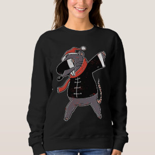 Sweatshirt Cadeau de Noël Rat Dabbing pour les amateurs de so