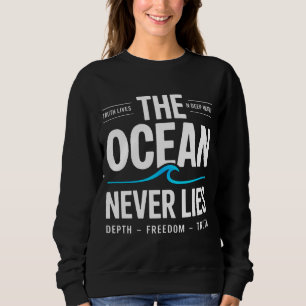 Sweatshirt Cadeau de surfeur en eaux profondes pour femmes