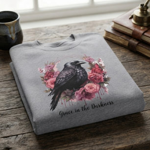 Sweatshirt Cadeau d'étudiant Humeur Onyx Baroque Rose Corbeau