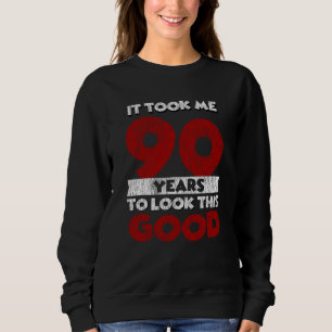 Sweatshirt Cadeau drôle d'anniversaire 90 ans vieux de 90 ans