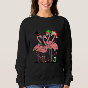 Sweatshirt Cadeau drôle de Noël de flamant rose pour amateur