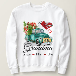 Sweatshirt Cadeau Grandma pour Noël