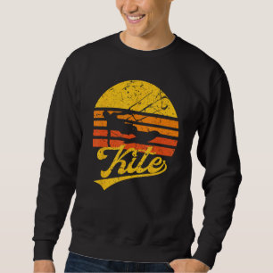 Sweatshirt Cadeau Kitesurf - Kite Surfing Retro Kite Boarding