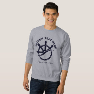 Sweatshirt Cadeau nautique de bateau de capitaine personnalis