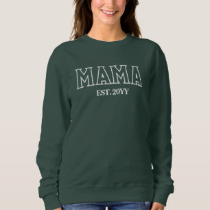 Sweatshirt Cadeau personnalisé Mama Est Année Cadeau personna