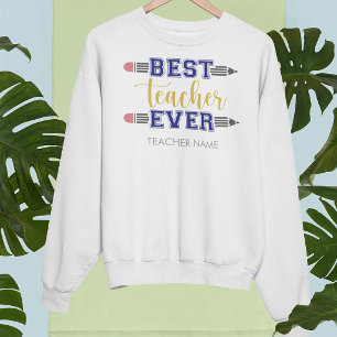 Sweatshirt Cadeau personnalisé Meilleur Enseignant - Cadeau p
