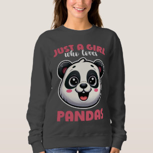 Sweatshirt Cadeau pour une fille qui aime les pandas