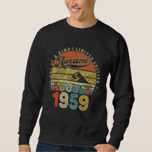Sweatshirt Cadeaux D'Anniversaire De 65 Ans Pour Hommes Août