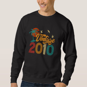 Sweatshirt Cadeaux De 15 Ans Vintage Fait En 2010 Drôle 15E