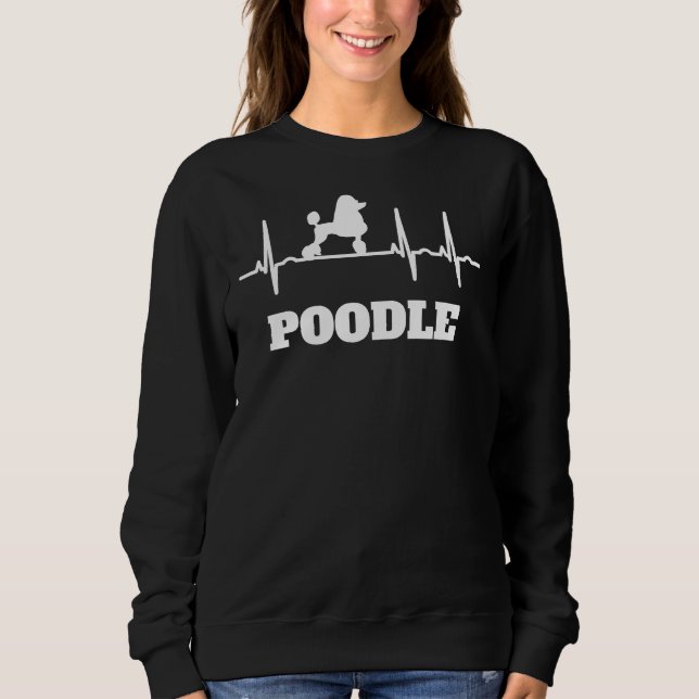 Sweatshirt Cadeaux de caniche (Devant)