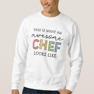 Sweatshirt Cadeaux de Chef géniaux Meilleur Chef Jamais Drô