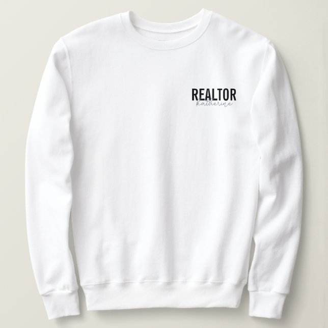 Sweatshirt Cadeaux de l'agent immobilier du locataire (Design devant)