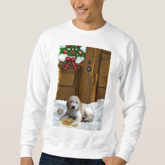 Sweatshirt Cadeaux de Noël Goldendoodle (Devant)