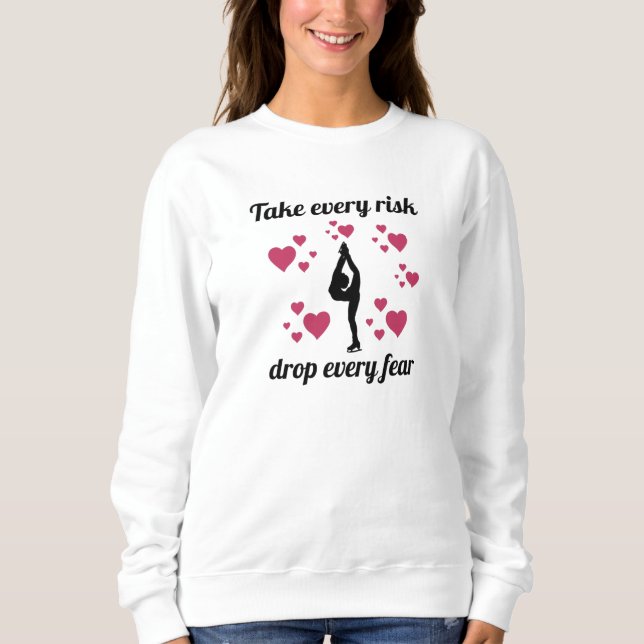 Sweatshirt Cadeaux De Patinage Pour Filles Patinage Figurier (Devant)