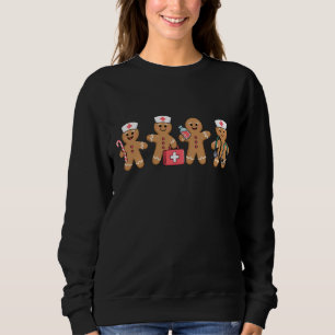 Sweatshirt Cadeaux d'équipe de Noël pour infirmières au pain 