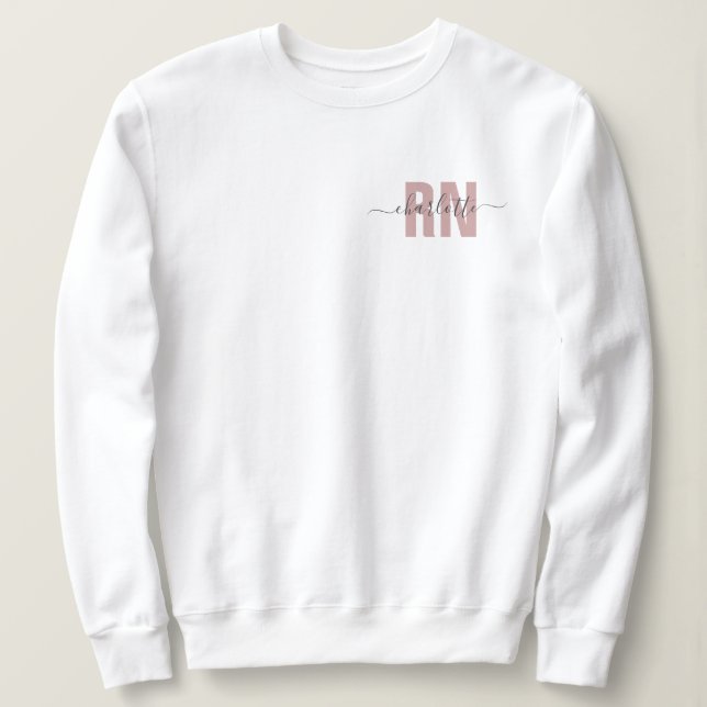 Sweatshirt Cadeaux d'études d'infirmière autorisée (Design devant)