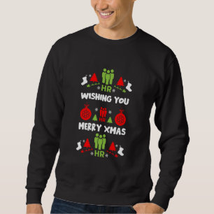Sweatshirt Cadeaux laids de Noël du père Noël des ressources