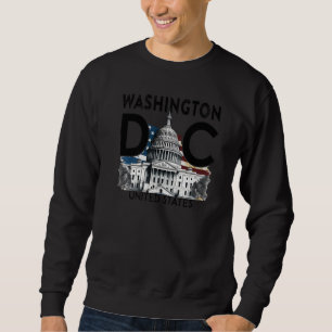 Sweatshirt Cadeaux Souvenirs Washington DC Capitol Hill USA H