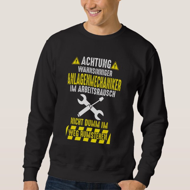 Sweatshirt Cadre System Mechanics Heating Builder (Devant)