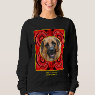 Sweatshirt Cadres à perles rouges Créez votre propre photo po