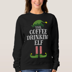 Sweatshirt Café Boire Elfe Correspondant Famille de Noël