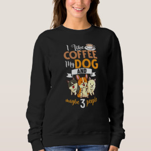 Sweatshirt Café Chien Boutique Machine Chiens Chiens Marionne