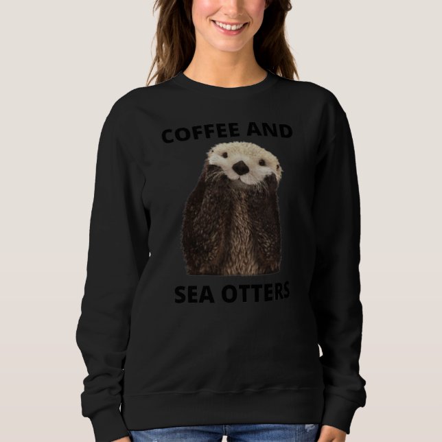 Sweatshirt Café et loutres de mer  (Devant)