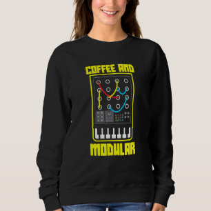 Sweatshirt Café Et Vie Modulaire Wellenform Synth Nerd Synt