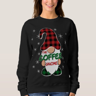 Sweatshirt Café Gnome Buffalo Plaid Correspondant Famille Chr