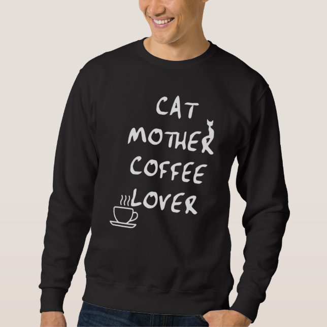 Sweatshirt Café Mère Cat (Devant)