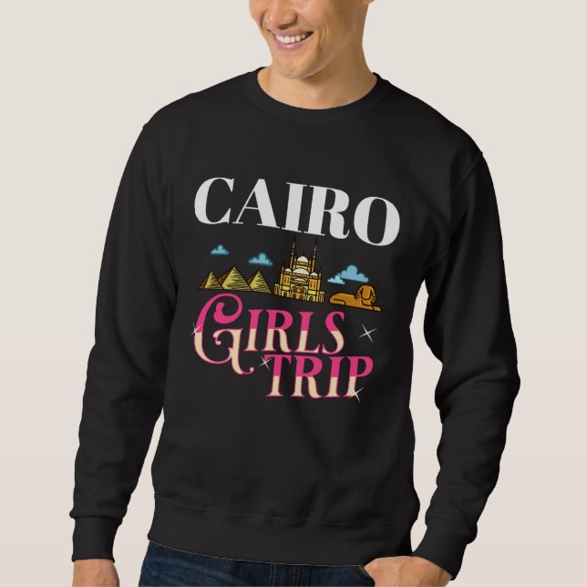 Sweatshirt Cairo Egypt City Trip Skyline Map Travel (Devant)