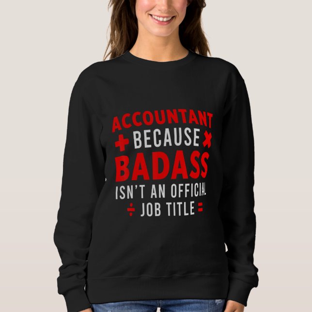 Sweatshirt Calculateur du solde comptable du comptable Financ (Devant)