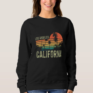 Sweatshirt Californie Los Angeles Palmiers La Coucher de sole
