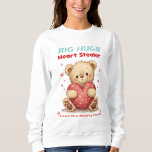 Sweatshirt Câlins géants Ourson voleur de cœur mignon