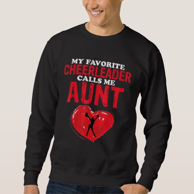 Sweatshirt Calls Me Aunt Cheer Mom Women Cheerleading (Devant)