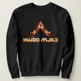Sweatshirt Calme-Toi ! Typographie inverse de l'image miroir